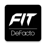 defactofit fitness android application logo